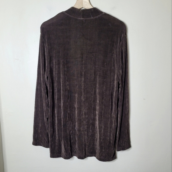 NWT Citiknits Travel Cardigan Size L Soft Stretch Knit USA Made Fall Career - Picture 4 of 7